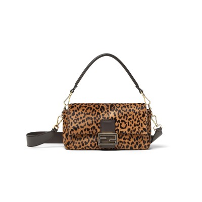 FENDI BAGUETTE PRINTED CAVALLINO CALFSKIN 8BR600AYDYF0A6E (27*15*6cm)